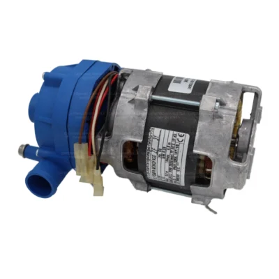 Suppliers of replacement comenda internal rinse booster pump 100802. Comenda rinse booster pump with blue head.